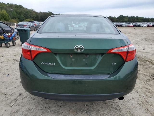 2T1BURHE0EC111288 - 2014 TOYOTA COROLLA L GREEN photo 6