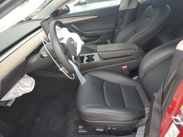 5YJ3E1EC8NF128633 - 2022 TESLA MODEL 3 红色 照片 7