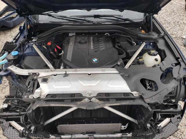 5UXTY9C00M9F59640 - 2021 BMW X3 XDRIVEM40I BLUE photo 12