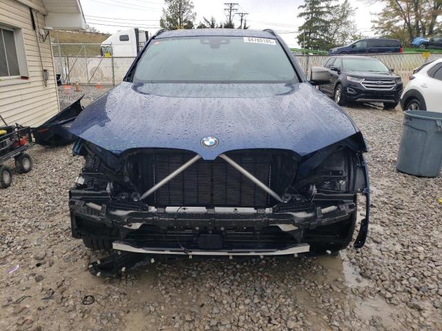 5UXTY9C00M9F59640 - 2021 BMW X3 XDRIVEM40I BLUE photo 5