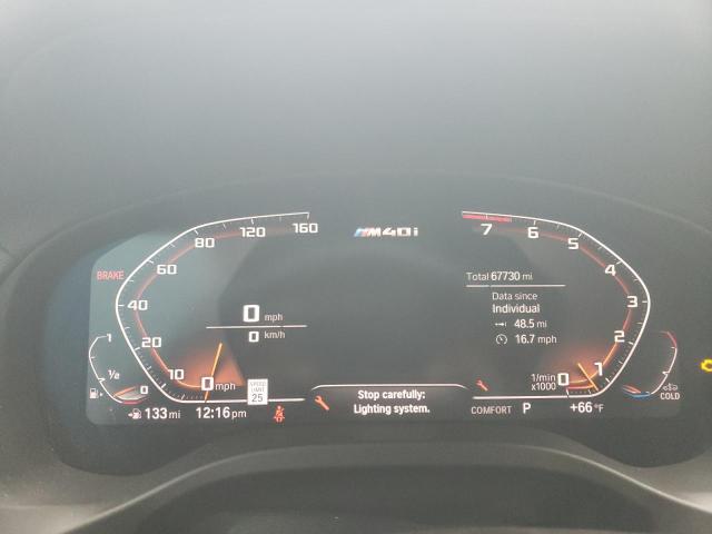 5UXTY9C00M9F59640 - 2021 BMW X3 XDRIVEM40I BLUE photo 9