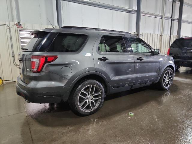 1FM5K8GT6KGA46744 - 2019 FORD EXPLORER SPORT Szary zdjęcie 3