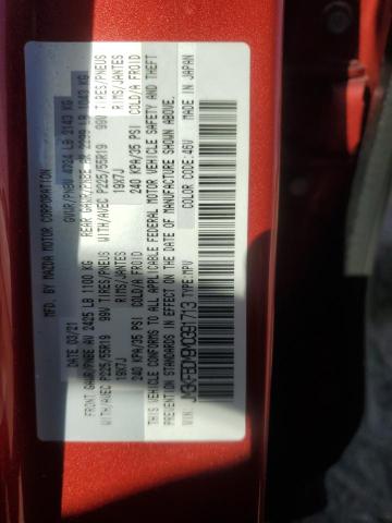 JM3KFBDM9M0391713 - 2021 MAZDA CX-5 GRAND TOURING RED photo 13