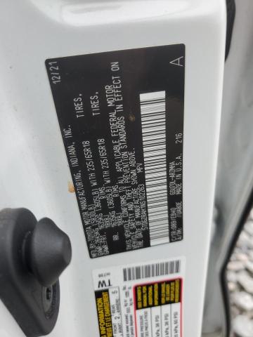 5TDGZRAH1NS102263 - 2022 TOYOTA HIGHLANDER XLE WHITE photo 13