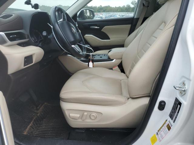 5TDGZRAH1NS102263 - 2022 TOYOTA HIGHLANDER XLE WHITE photo 7