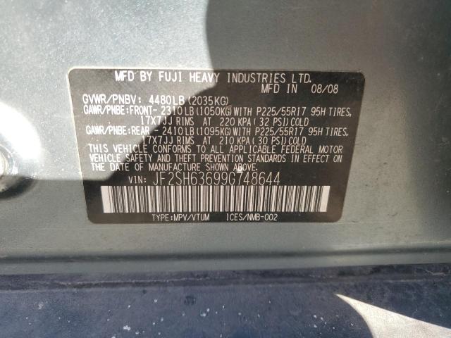 JF2SH63699G748644 - 2009 SUBARU FORESTER 2.5X PREMIUM GREEN photo 13