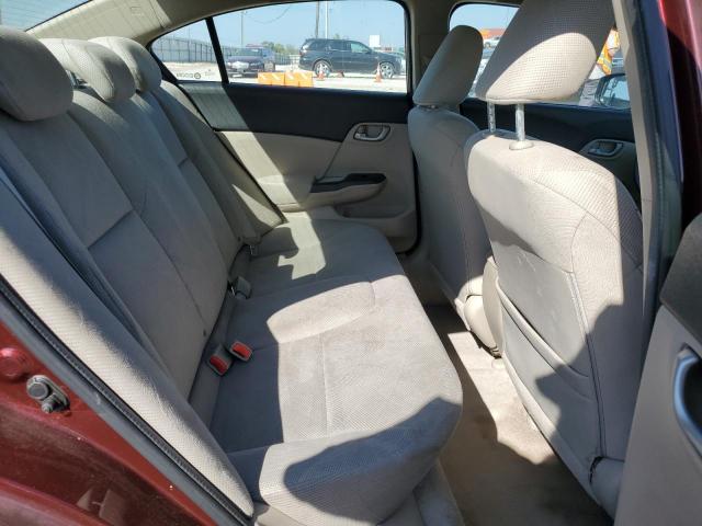 19XFB2F55CE098103 - 2012 HONDA CIVIC LX BURGUNDY photo 10
