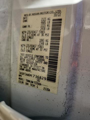 5N1BT3AB0PC736829 - 2023 NISSAN ROGUE S 白色 照片 12