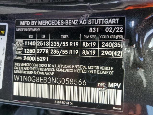 W1N0G8EB3NG058566 - 2022 MERCEDES-BENZ GLC 300 4MATIC BLACK photo 13
