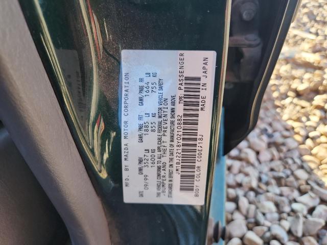 JM1BJ2218Y0210882 - 2000 MAZDA PROTEGE ES GREEN photo 12