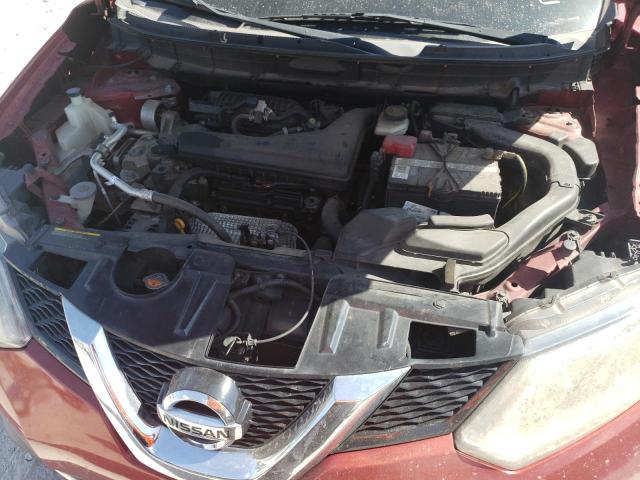 KNMAT2MTXGP663279 - 2016 NISSAN ROGUE S RED photo 12
