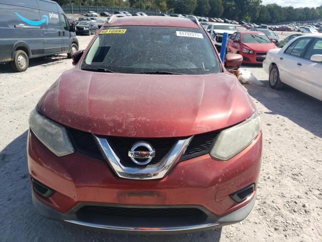 KNMAT2MTXGP663279 - 2016 NISSAN ROGUE S RED photo 5
