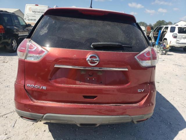 KNMAT2MTXGP663279 - 2016 NISSAN ROGUE S RED photo 6