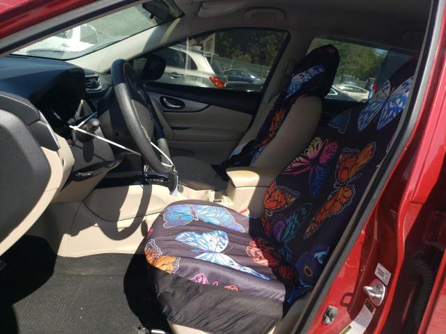 KNMAT2MTXGP663279 - 2016 NISSAN ROGUE S RED photo 7