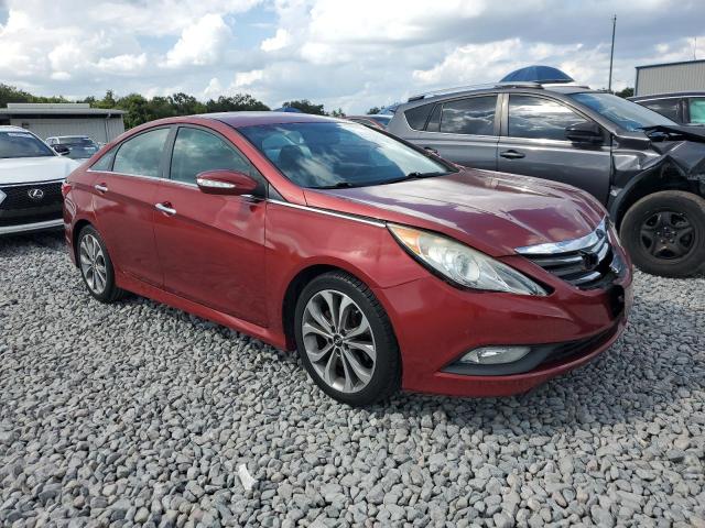 5NPEC4AC2EH911227 - 2014 HYUNDAI SONATA SE BURGUNDY photo 4