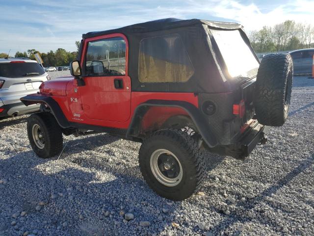 1J4FA39S15P366166 - 2005 JEEP WRANGLER X წითელი ფოტო 2