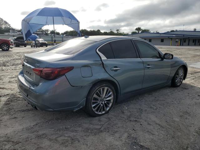 JN1EV7AP8JM359072 - 2018 INFINITI Q50 LUXE BLUE photo 3