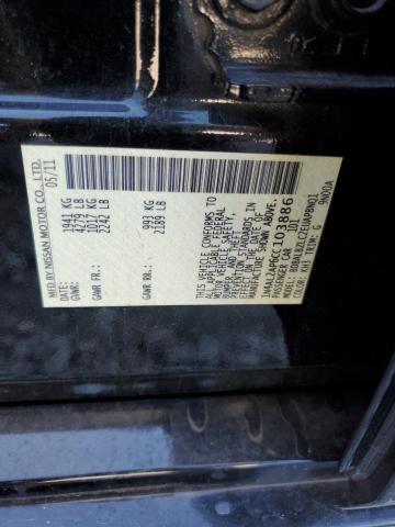 1N4AL2AP6CC103886 - 2012 NISSAN ALTIMA BASE BLACK photo 12