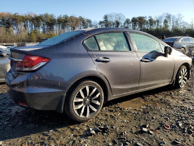 19XFB2F92FE053935 - 2015 HONDA CIVIC EXL ნაცრისფერი ფოტო 3