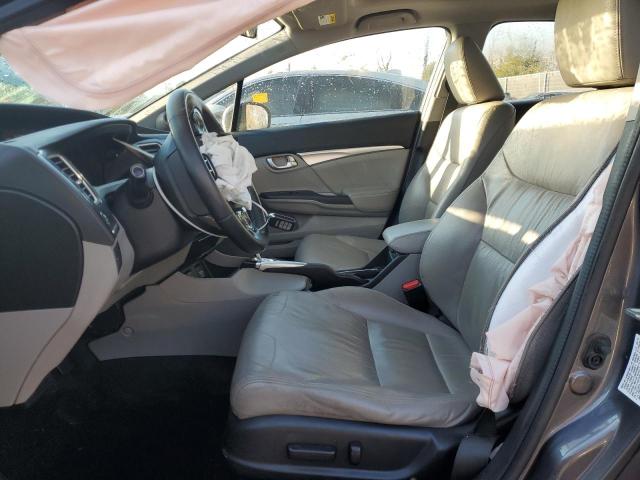 19XFB2F92FE053935 - 2015 HONDA CIVIC EXL ნაცრისფერი ფოტო 7