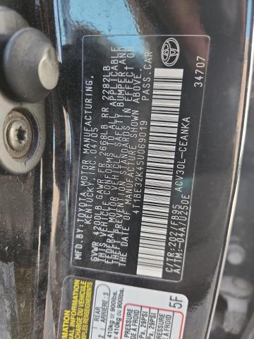 4T1BE32K45U069019 - 2005 TOYOTA CAMRY LE Qara foto 13
