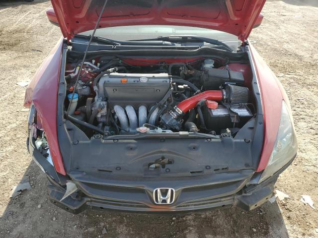 1HGCM727X7A022856 - 2007 HONDA ACCORD EX წითელი ფოტო 11