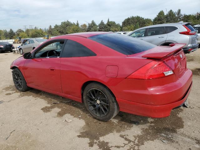 1HGCM727X7A022856 - 2007 HONDA ACCORD EX წითელი ფოტო 2