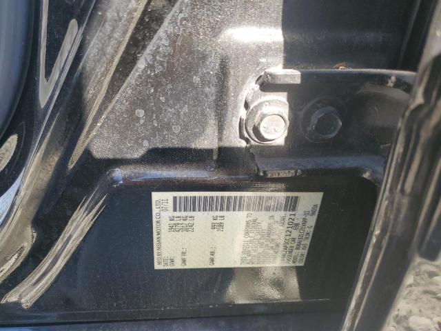 1N4AL2AP3CC121021 - 2012 NISSAN ALTIMA BASE Чорний фото 12