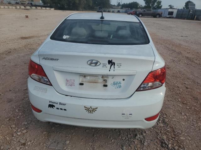 KMHCT4AE9EU655470 - 2014 HYUNDAI ACCENT GLS თეთრი ფოტო 6
