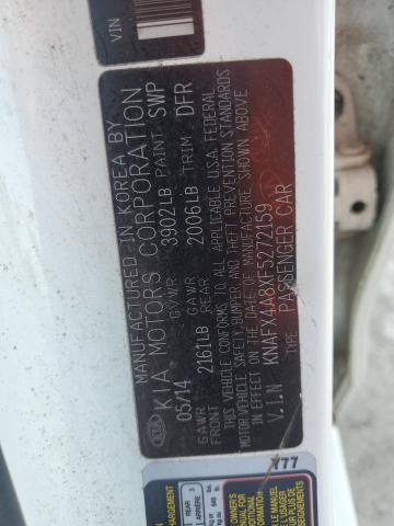 KNAFX4A8XF5272159 - 2015 KIA FORTE EX Ağ foto 12