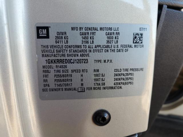 1GKKRRED0CJ120723 - 2012 GMC ACADIA SLT-1 Թուխ լուսանկար 13