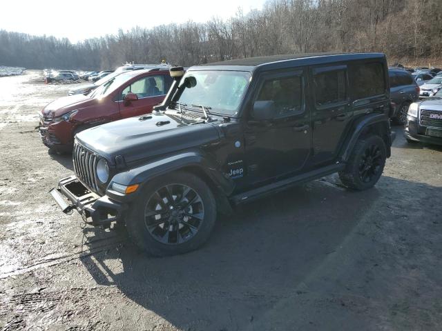 1C4JJXP63MW633826 - 2021 JEEP WRANGLER U SAHARA 4XE BLACK photo 1