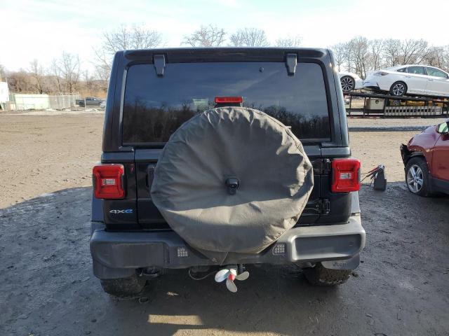 1C4JJXP63MW633826 - 2021 JEEP WRANGLER U SAHARA 4XE BLACK photo 6
