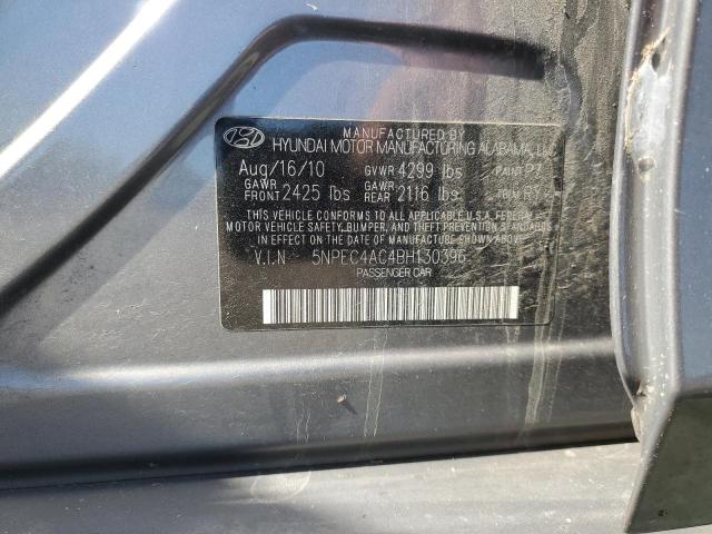 5NPEC4AC4BH130396 - 2011 HYUNDAI SONATA SE 灰色 照片 12