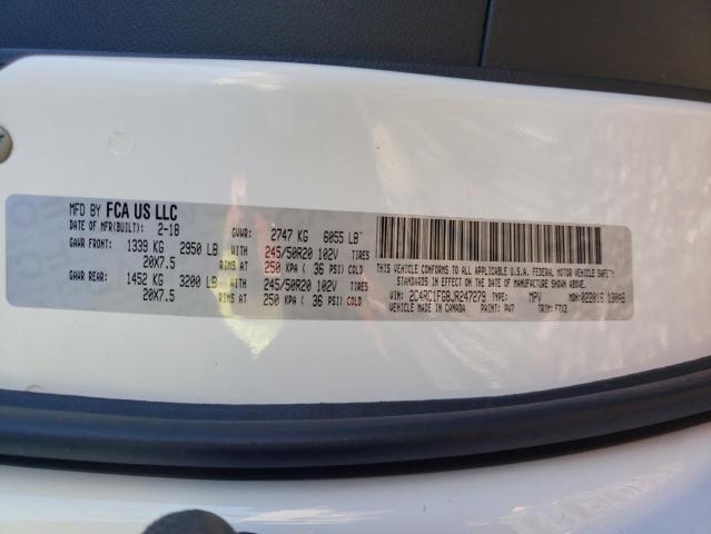 2C4RC1FG8JR247279 - 2018 CHRYSLER PACIFICA TOURING PLUS 白色 照片 13