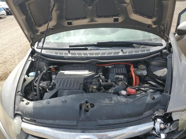 JHMFA36267S022115 - 2007 HONDA CIVIC HYBRID GRAY photo 11