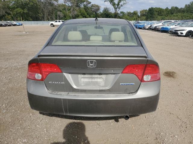 JHMFA36267S022115 - 2007 HONDA CIVIC HYBRID GRAY photo 6