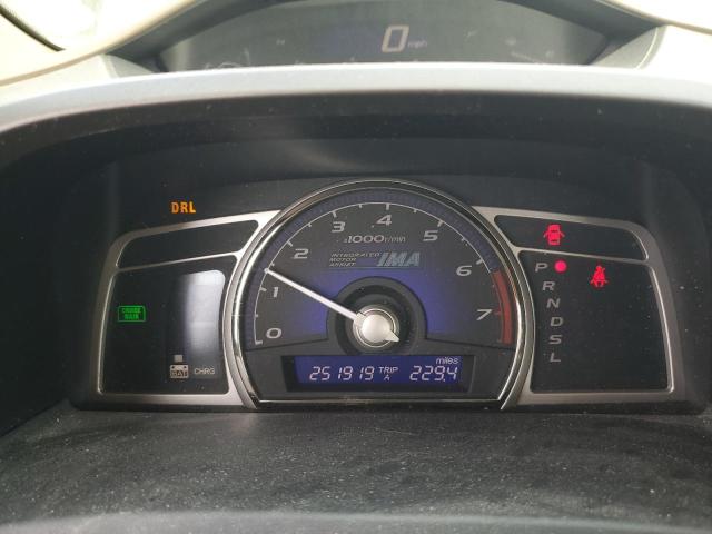 JHMFA36267S022115 - 2007 HONDA CIVIC HYBRID GRAY photo 9