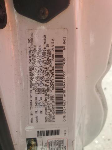 5TEUU42N95Z116830 - 2005 TOYOTA TACOMA ACCESS CAB أبيض صورة 12