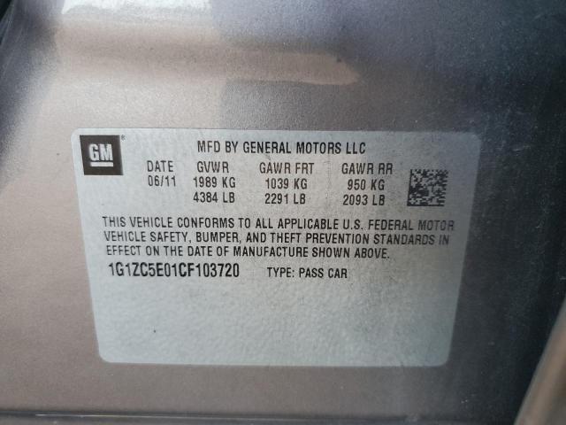 1G1ZC5E01CF103720 - 2012 CHEVROLET MALIBU 1LT GRAY photo 13