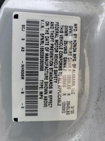 5FNRL18603B080998 - 2003 HONDA ODYSSEY EX Серебристый фото 14