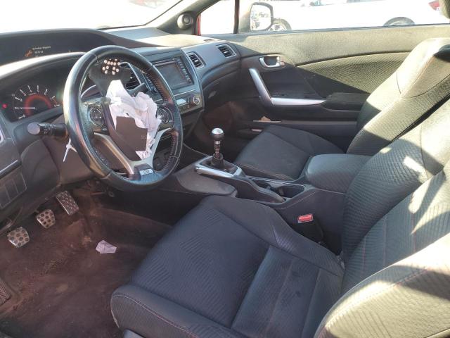 2HGFG4A5XDH100259 - 2013 HONDA CIVIC SI أحمر صورة 7
