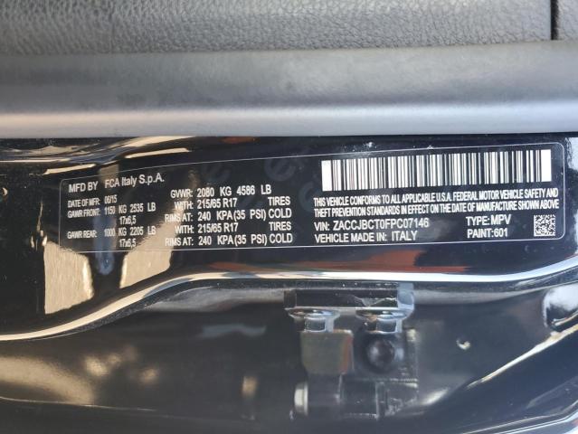 ZACCJBCT0FPC07146 - 2015 JEEP RENEGADE TRAILHAWK BLACK photo 14