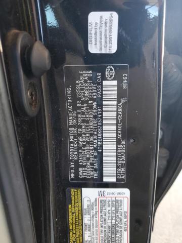 4T1BE46K67U574191 - 2007 TOYOTA CAMRY CE შავი ფოტო 12