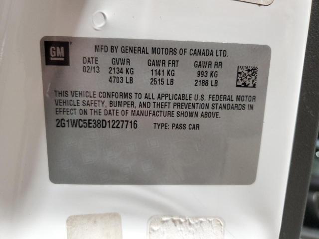 2G1WC5E38D1227716 - 2013 CHEVROLET IMPALA LTZ 白色 照片 12