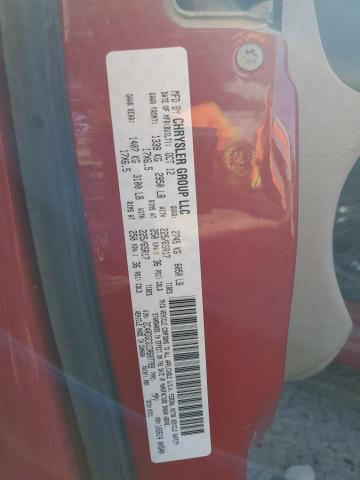 2C4RDGCG1DR607789 - 2013 DODGE GRAND CARAVAN SXT RED photo 13