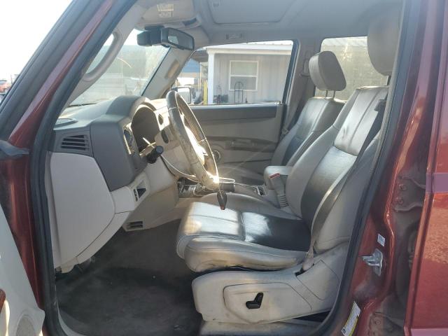 1J8HG58NX8C232281 - 2008 JEEP COMMANDER LIMITED RED photo 7
