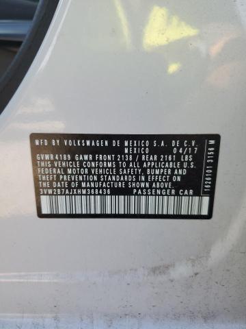 3VW2B7AJXHM368436 - 2017 VOLKSWAGEN JETTA S GRAY photo 12