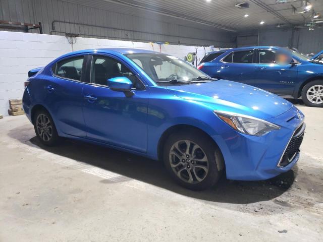 3MYDLBYV1KY517662 - 2019 TOYOTA YARIS L BLUE photo 4