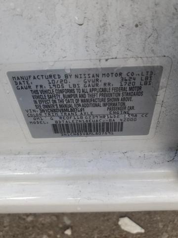 3N1CN8DV8ML807591 - 2021 NISSAN VERSA S WHITE photo 13